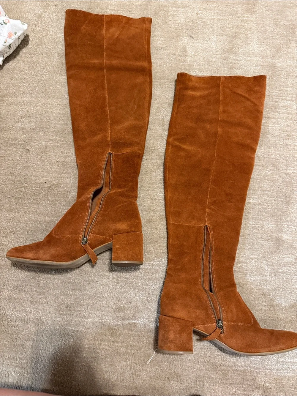 Matisse Reginald Women’s Tall Suede Boots in Chestnut Brown